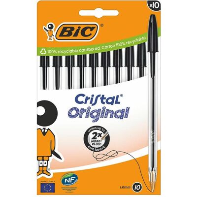 Bic, Penne, Sacchetto di Cristal da 10 (10x) Bic, Penne, Sacchetto di Cristal da 10 (10x)
