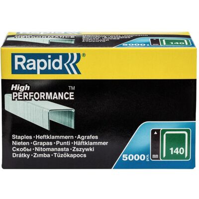 Rapid, Graffette, Tipo 140 Morsetto per fili piatti da 8 mm (5000x) Rapid, Graffette, Tipo 140 Morsetto per fili piatti da 8 mm (5000x)