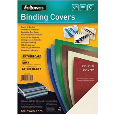 Fellowes Fodera Delta con struttura in pelle, avorio, Accessori per Rilegatrice, Beige Fellowes Fodera Delta con struttura in pelle, avorio, Accessori per Rilegatrice, Beige