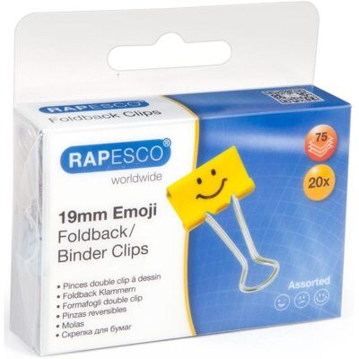 Rapesco Graffette, Morsetto pieghevole Emoji Rapesco Graffette, Morsetto pieghevole Emoji