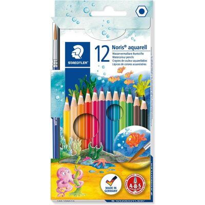 Staedtler Pastelli, Scatola di cartone matita colorata Noris aqua 12pcs. (12x) Staedtler Pastelli, Scatola di cartone matita colorata Noris aqua 12pcs. (12x)