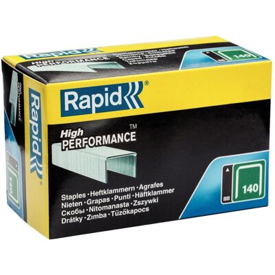 Rapid, Graffette, Tipo 140 Morsetto per fili piatti da 6 mm (5000x) Rapid, Graffette, Tipo 140 Morsetto per fili piatti da 6 mm (5000x)