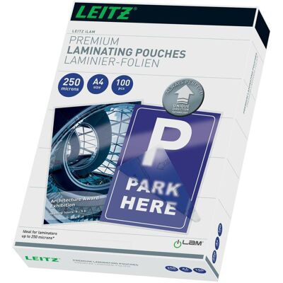 Leitz, Pouches di plastificazione, Film di laminazione (A4, 100 pz., 250 µm) Leitz, Pouches di plastificazione, Film di laminazione (A4, 100 pz., 250 µm)