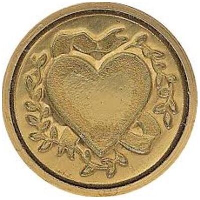 Manuscript, Timbro, Timbro con sigillo Mini Heart Manuscript, Timbro, Timbro con sigillo Mini Heart