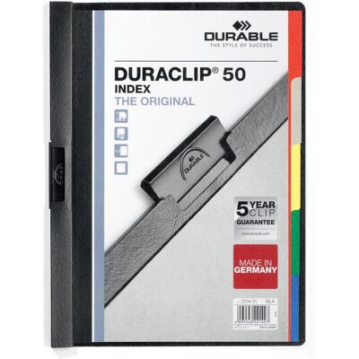 Durable, Busta portadocumenti, DURACLIP - Indice A4 (A4, 1x) Durable, Busta portadocumenti, DURACLIP - Indice A4 (A4, 1x)