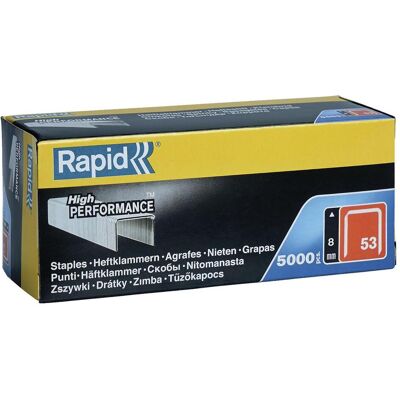 Rapid, Graffette, Tipo 53 Pinza per fili sottili 14 mm (5000x) Rapid, Graffette, Tipo 53 Pinza per fili sottili 14 mm (5000x)