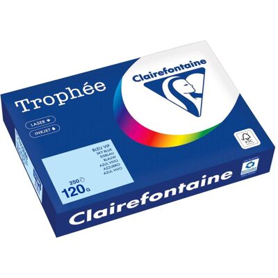 Carta Copia Blu Clairefontaine A4 120g - Cancelleria Carta Copia Blu Clairefontaine A4 120g - Cancelleria