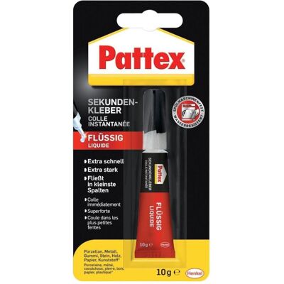 Pattex, Colla, Sekundenkleber (10 g, 10 ml) Pattex, Colla, Sekundenkleber (10 g, 10 ml)