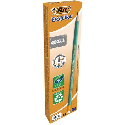 Bic, Matite, Matita Ecolutions 650/655 con gomma (2 mm, HB, 12x) Bic, Matite, Matita Ecolutions 650/655 con gomma (2 mm, HB, 12x)