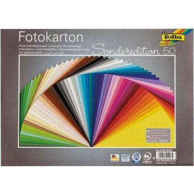 Folia, Carta bricolage, Cartone fotografico (300 g/m², 50x) Folia, Carta bricolage, Cartone fotografico (300 g/m², 50x)