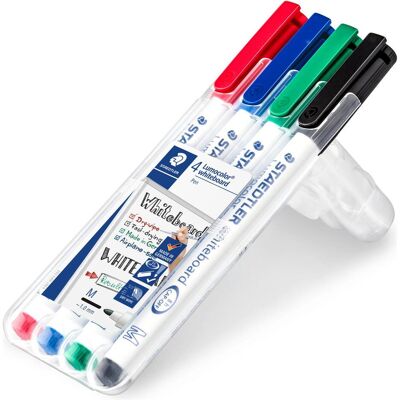 Staedtler Evidenziatori, Marcatore per lavagna bianca Lumocolor 301 (4x) Staedtler Evidenziatori, Marcatore per lavagna bianca Lumocolor 301 (4x)
