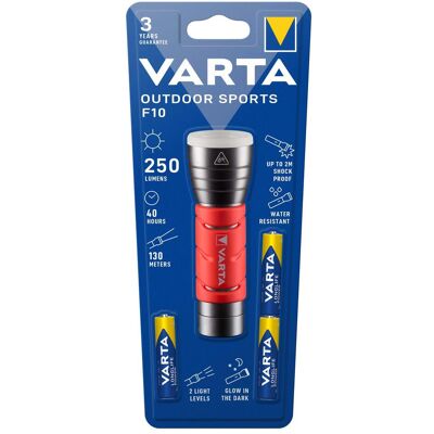 Varta Torcia, Sport all'aperto F10 (12.20 cm, 235 lm) Varta Torcia, Sport all'aperto F10 (12.20 cm, 235 lm)