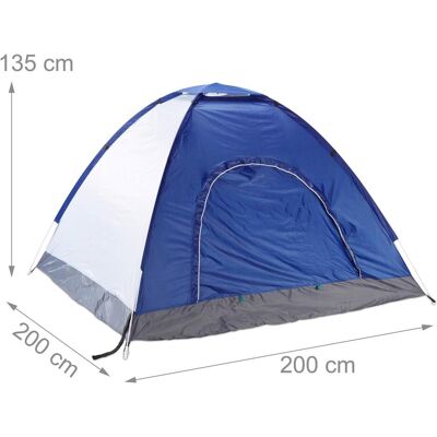 Relaxdays Tenda - Tenda da lancio per 3 persone - Leggera, protezione UV Relaxdays Tenda - Tenda da lancio per 3 persone - Leggera, protezione UV