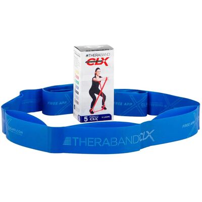 Sistema di Resistenza Thera-Band CLX - Blu - Extra Forte - 11 Anelli Sistema di Resistenza Thera-Band CLX - Blu - Extra Forte - 11 Anelli