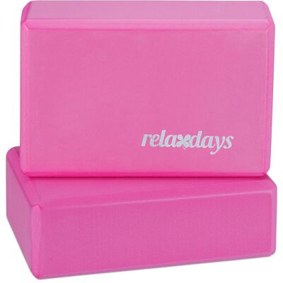 Relaxdays Blocchi Yoga - Set di 2 in Schiuma Antiscivolo 15cm Relaxdays Blocchi Yoga - Set di 2 in Schiuma Antiscivolo 15cm