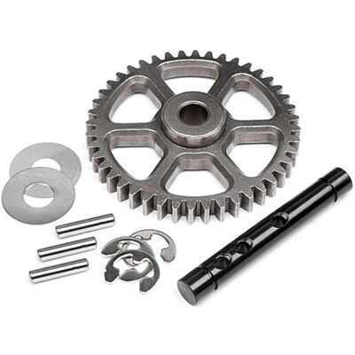 Kit ingranaggi HPI auto RC - Ruota libera 44T + albero - Metallo resistente Kit ingranaggi HPI auto RC - Ruota libera 44T + albero - Metallo resistente