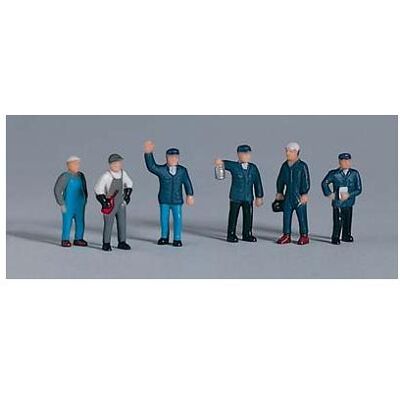 Piko Set di figure del personale ferroviario 6 pezzi. Piko Set di figure del personale ferroviario 6 pezzi.