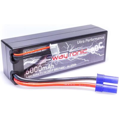 Swaytronic HC 3S 11.1V 6000mAh 80C/160C EC5 (6000 mAh, 11.10 V) Swaytronic HC 3S 11.1V 6000mAh 80C/160C EC5 (6000 mAh, 11.10 V)