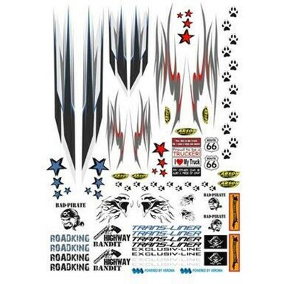 Carson Modellsport 500907085 1:14 Foglio decalcomanie - Dettagli camion Carson Modellsport 500907085 1:14 Foglio decalcomanie - Dettagli camion
