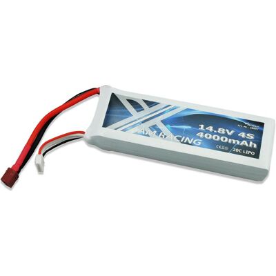 Amewi Batteria 4S 14.8V 4000mAh 20C Softcase, DEANS (4000 mAh, 14.80 V) Amewi Batteria 4S 14.8V 4000mAh 20C Softcase, DEANS (4000 mAh, 14.80 V)