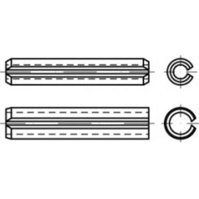TOOLCRAFT TO-5434317 Spille a molla - Acciaio TOOLCRAFT TO-5434317 Spille a molla - Acciaio
