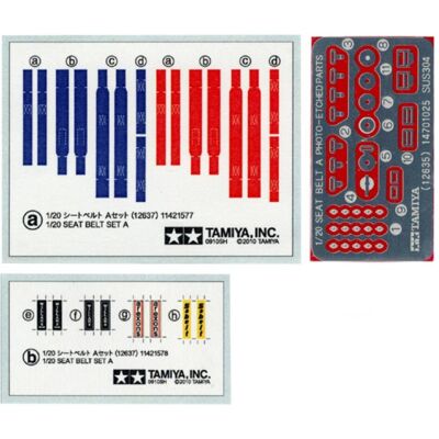Tamiya 1/20 Set Cintura A 1970-1990 Tamiya 1/20 Set Cintura A 1970-1990