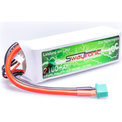 Swaytronic LiFePO4 3S 9.9V 2100mAh 20C/40C MPX (2100 mAh, 9.90 V) Swaytronic LiFePO4 3S 9.9V 2100mAh 20C/40C MPX (2100 mAh, 9.90 V)