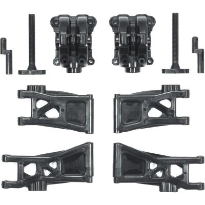 Tamiya TT-02B Copri ingranaggi e braccio inferiore della sospensione Tamiya TT-02B Copri ingranaggi e braccio inferiore della sospensione
