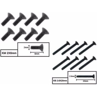 Amewi 3x23mm set di viti Apache/Surpass Wild Amewi 3x23mm set di viti Apache/Surpass Wild