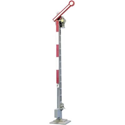 Segnale ferroviario Viessmann 4530 H0 - A un braccio, Pilone stretto, Luci rosso-verde Segnale ferroviario Viessmann 4530 H0 - A un braccio, Pilone stretto, Luci rosso-verde