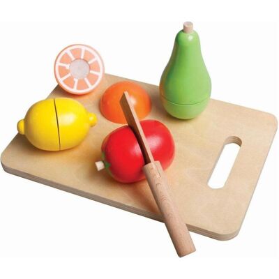 Beeboo, Accessori supermercato giocattolo, Tagliere con frutta Beeboo, Accessori supermercato giocattolo, Tagliere con frutta