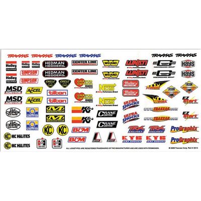 Traxxas Foglio di decalcomanie Traxxas Foglio di decalcomanie