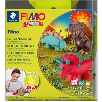 Fimo, Modellazione, I bambini formano e giocano a Dino Fimo, Modellazione, I bambini formano e giocano a Dino