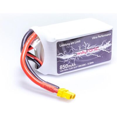 Swaytronic SWAY-FPV LiPo 14.8V 850mAh 100C/200C XT30 (850 mAh, 14.80 V) Swaytronic SWAY-FPV LiPo 14.8V 850mAh 100C/200C XT30 (850 mAh, 14.80 V)