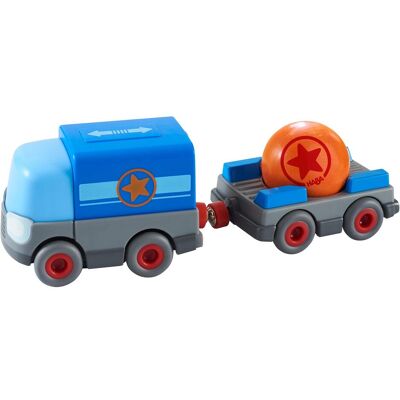 Haba Kullerbü camion di batterie con rimorchio Haba Kullerbü camion di batterie con rimorchio