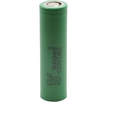 Batteria ricaricabile Samsung INR18650-25R - Alta corrente, Alta temperatura, Flat-Top - Tipo di batteria Batteria ricaricabile Samsung INR18650-25R - Alta corrente, Alta temperatura, Flat-Top - Tipo di batteria