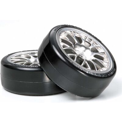 TAMIYA Modello 300054021 Ruote Drift Super Cromate - Ricambi RC TAMIYA Modello 300054021 Ruote Drift Super Cromate - Ricambi RC