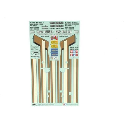 TAMIYA King Hauler Adesivi - Decal Camion RC TAMIYA King Hauler Adesivi - Decal Camion RC