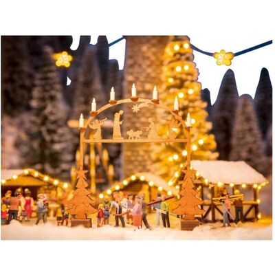 Noch H0 LaserCut minis Christmas Market Entrance Arch Noch H0 LaserCut minis Christmas Market Entrance Arch