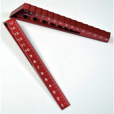 Absima Calibro di altezza 1/8 & 1/10, rosso Absima Calibro di altezza 1/8 & 1/10, rosso