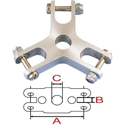 Aeronaut Centrotavola a 3 pale 42mm/0°/8mm Aeronaut Centrotavola a 3 pale 42mm/0°/8mm