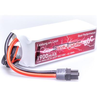 Swaytronic 6S 22.2V 1900mAh 50C/100C XT60 (1900 mAh, 22.20 V) Swaytronic 6S 22.2V 1900mAh 50C/100C XT60 (1900 mAh, 22.20 V)