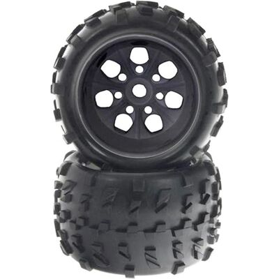 Amewi Set di ruote 1:8 MT817 Nero Amewi Set di ruote 1:8 MT817 Nero