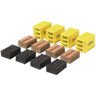 MBZ 80201 H0 Palettenbeladung - Kit di montaggio tagliato a laser con pietre, tegole, ardesia MBZ 80201 H0 Palettenbeladung - Kit di montaggio tagliato a laser con pietre, tegole, ardesia