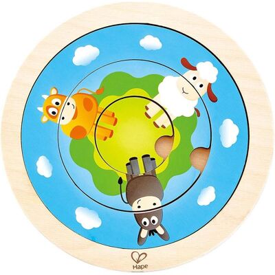 Hape Puzzle di anelli di animali Hape Puzzle di anelli di animali