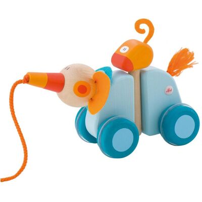 Sevi Elefante in Legno con Corda - Sviluppa capacità motorie Sevi Elefante in Legno con Corda - Sviluppa capacità motorie