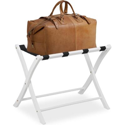 Relaxdays Supporto per Valigie in Legno - Pieghevole, Salvaspazio, 30kg Max Relaxdays Supporto per Valigie in Legno - Pieghevole, Salvaspazio, 30kg Max