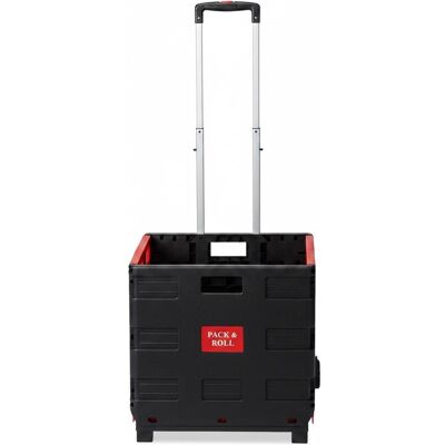 Relaxdays, Borsa + Trolley da spesa, Carrello Portaspesa Pieghevole,Manico Telescopico, Rosso Relaxdays, Borsa + Trolley da spesa, Carrello Portaspesa Pieghevole,Manico Telescopico, Rosso