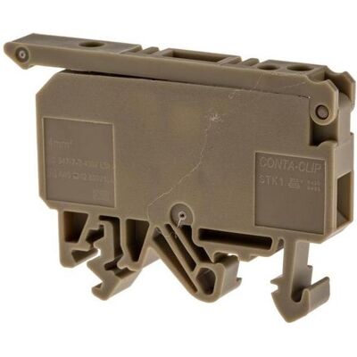 RS PRO Terminale Elettrico a Singolo Livello Beige - Sicurezza del Circuito RS PRO Terminale Elettrico a Singolo Livello Beige - Sicurezza del Circuito