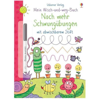 Usborne Publishing Mein Wisch-und-weg-Buch: Noch mehr Schwungübungen, Libro per bambini di Hannah Legno, Kimberley Scott Usborne Publishing Mein Wisch-und-weg-Buch: Noch mehr Schwungübungen, Libro per bambini di Hannah Legno, Kimberley Scott